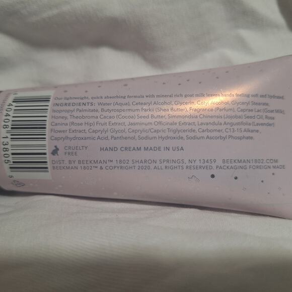 Beekman 1802 Spring Blossom  Goat Milk Hand Cream 2 oz travel size NEW - Picture 2 of 6